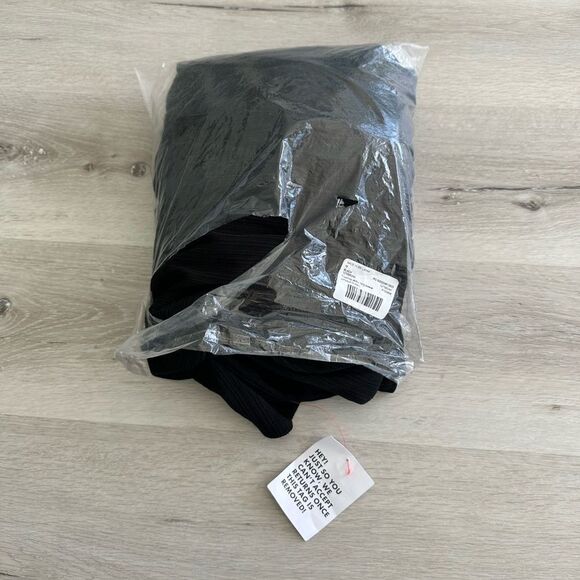 Topshop Jersey Long Sleeve Jumpsuit Black US 8-10 NWT IN PACKAGE - Picture 9 of 10